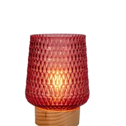 Pöytävalaisin Paulmann Pauleen Boho Shine, paristokäyttöinen, E27, 2700K, pinkki