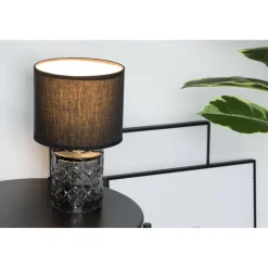 Pöytävalaisin Paulmann Pauleen Crystal Glow, E14, harmaa/musta