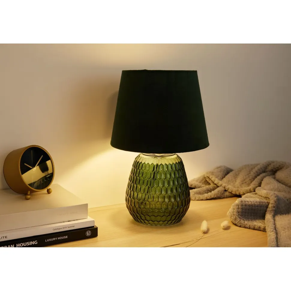 Pöytävalaisin Paulmann Pauleen Crystal Velours E14 max. 40W Green