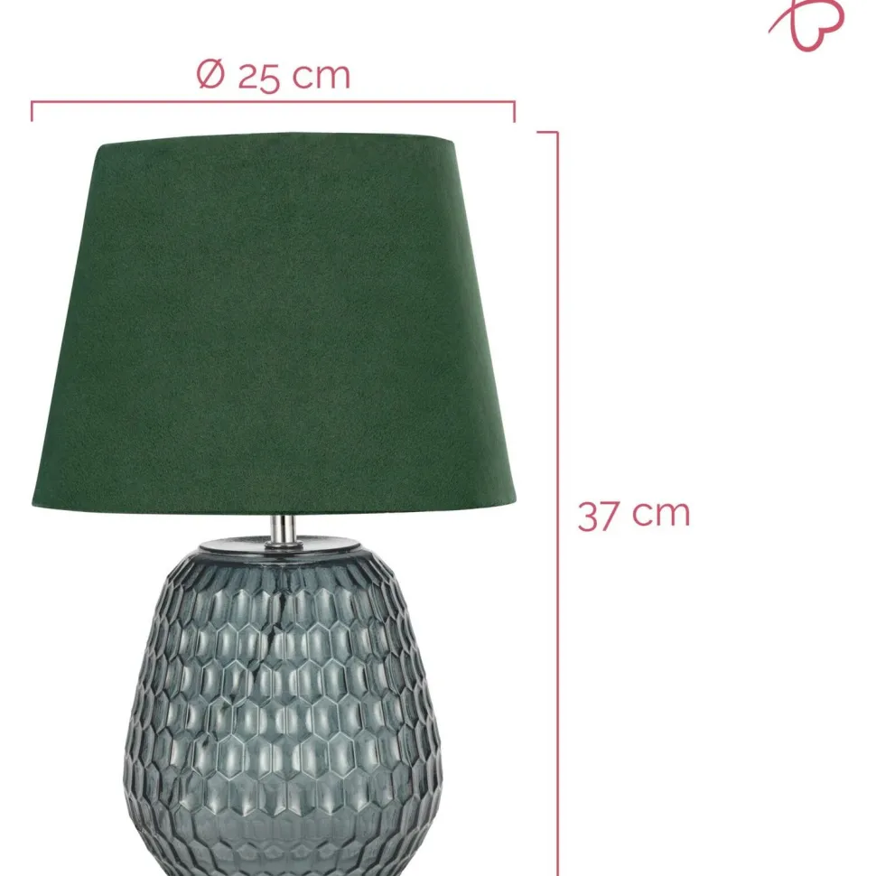 Pöytävalaisin Paulmann Pauleen Crystal Velours E14 max. 40W Green
