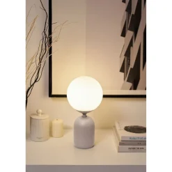 Pöytävalaisin Paulmann Pauleen Glowing Charm 30cm E14 max. 20W harmaa/valkoinen