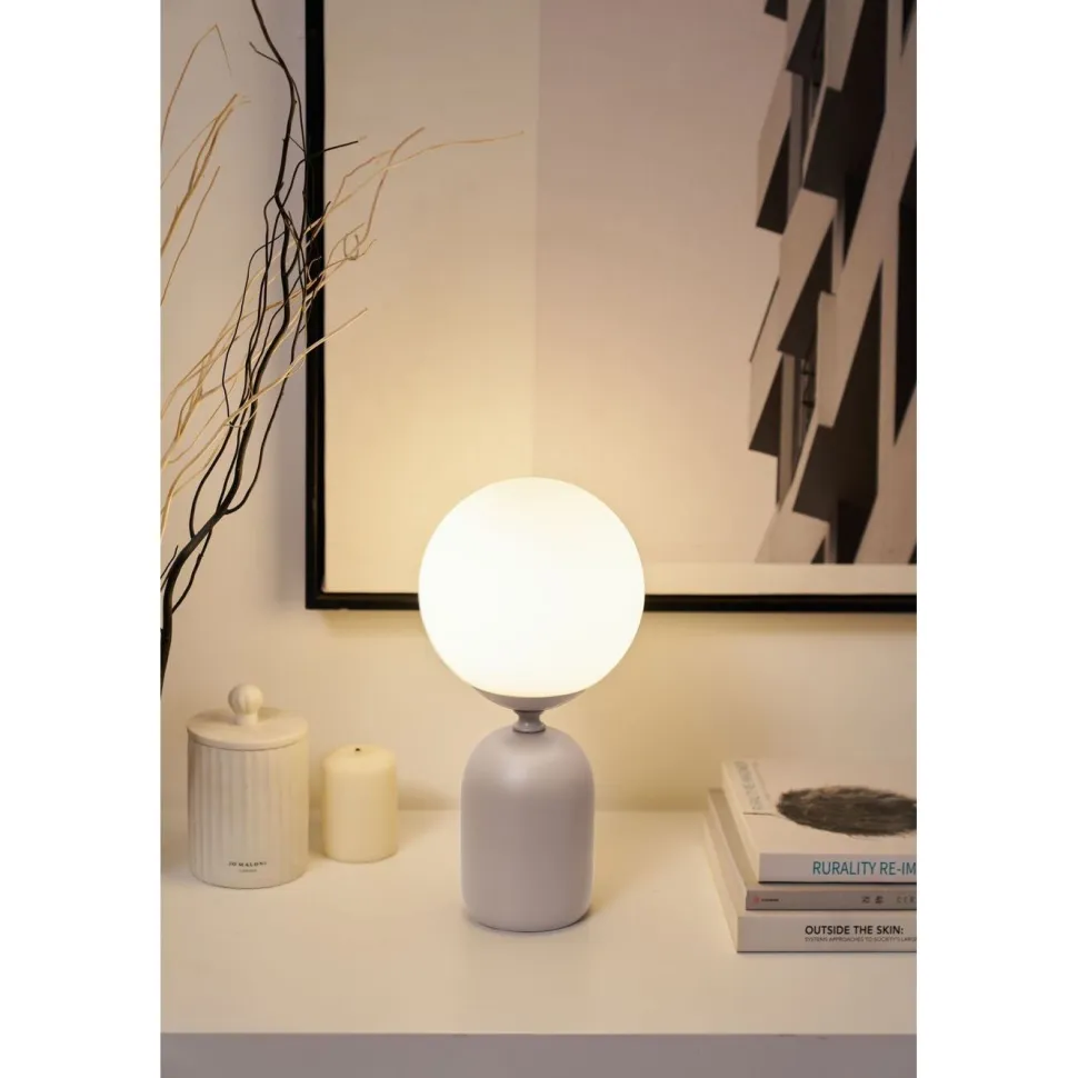 Pöytävalaisin Paulmann Pauleen Glowing Charm 30cm E14 max. 20W harmaa/valkoinen