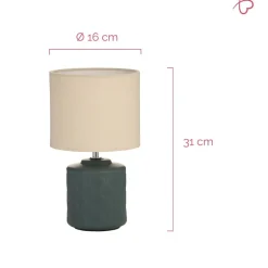 Pöytävalaisin Paulmann Pauleen Glowing Midnight, E14, kerma/tummanvihreä