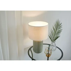 Pöytävalaisin Paulmann Pauleen Go for Glow E27, vihreänharmaa/beige