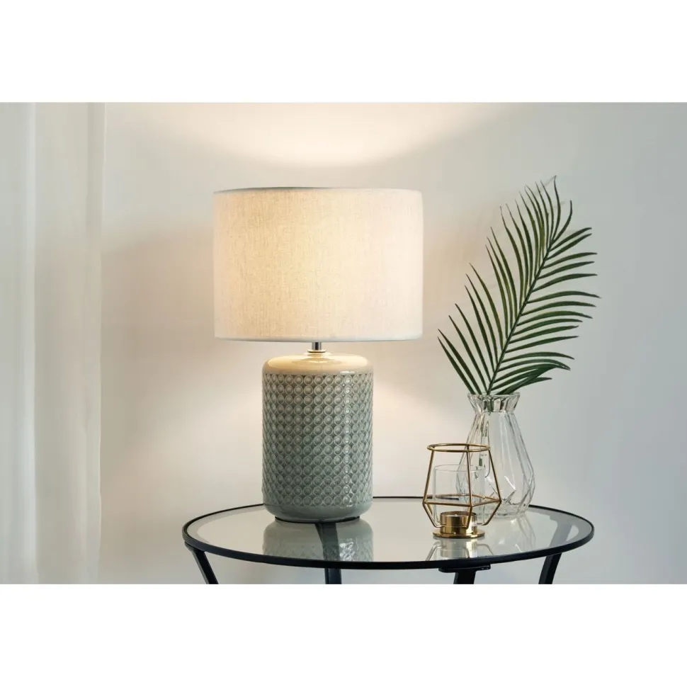 Pöytävalaisin Paulmann Pauleen Go for Glow E27, vihreänharmaa/beige