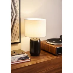 Pöytävalaisin Paulmann Pauleen Mystic Shine Ø26x44cm E14 max. 20W valkoinen/musta