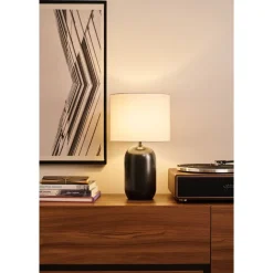 Pöytävalaisin Paulmann Pauleen Mystic Shine Ø26x44cm E14 max. 20W valkoinen/musta