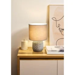 Pöytävalaisin Paulmann Pauleen Playful Glimmer Ø23x34.5cm E14 max. 20W harmaa/beige