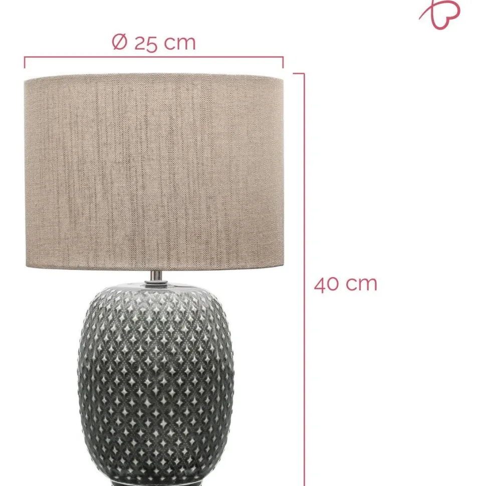 Pöytävalaisin Paulmann Pauleen Pretty Classy E27, harmaa/beige