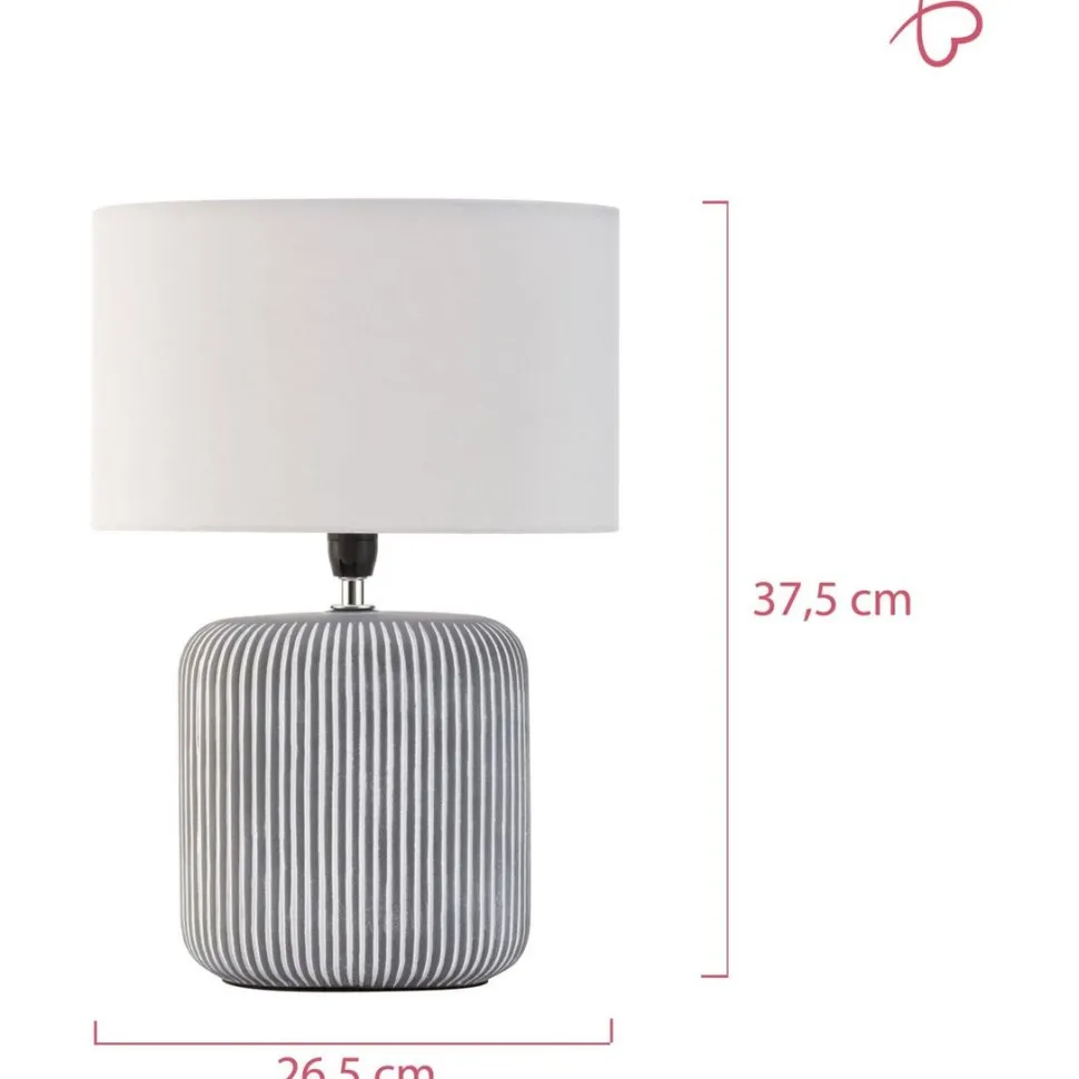 Pöytävalaisin Paulmann Pauleen Pure Shine, E14, harmaa/valkoinen