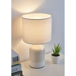 Pöytävalaisin Paulmann Pauleen Sandy Glow, E14, beige/valkoinen