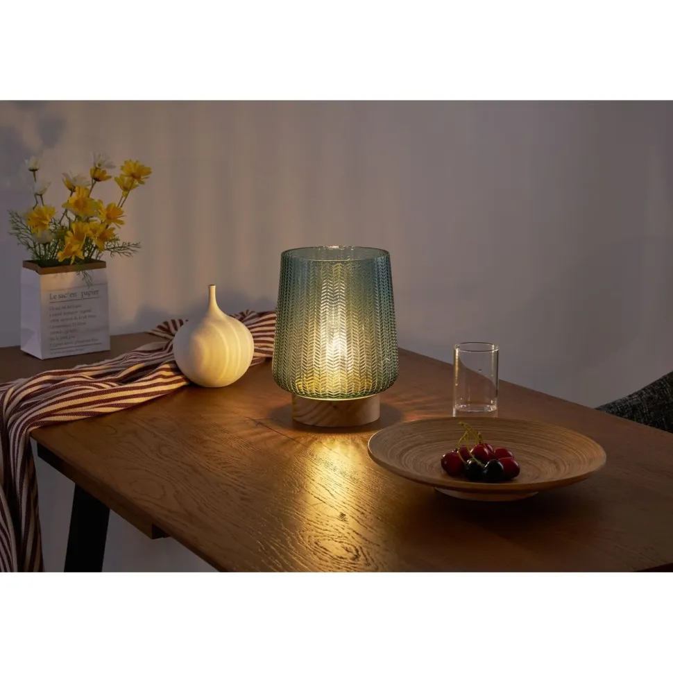 Pöytävalaisin Paulmann Pauleen Sparkling Glamour, paristokäyttöinen, E27, 2700K, turkoosi