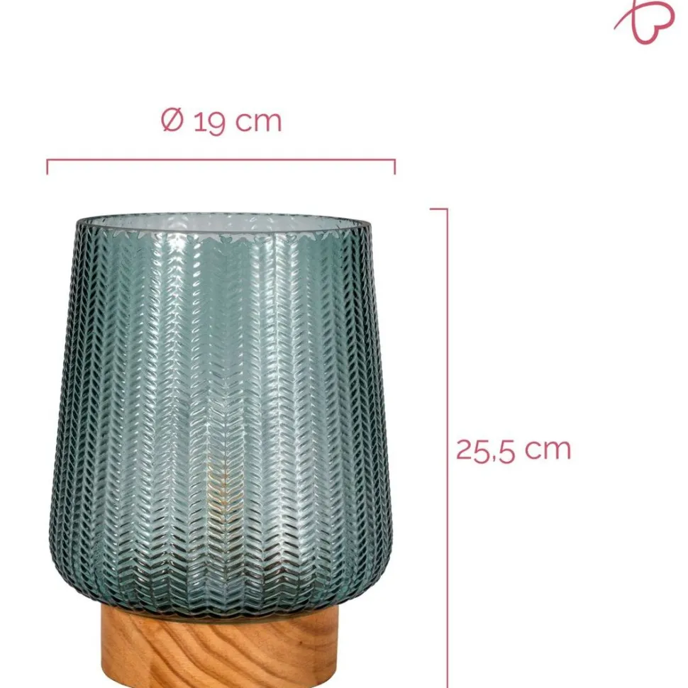 Pöytävalaisin Paulmann Pauleen Sparkling Glamour, paristokäyttöinen, E27, 2700K, turkoosi