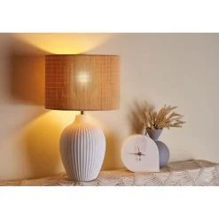 Pöytävalaisin Paulmann Pauleen Timber Glow, E27, beige/valkoinen