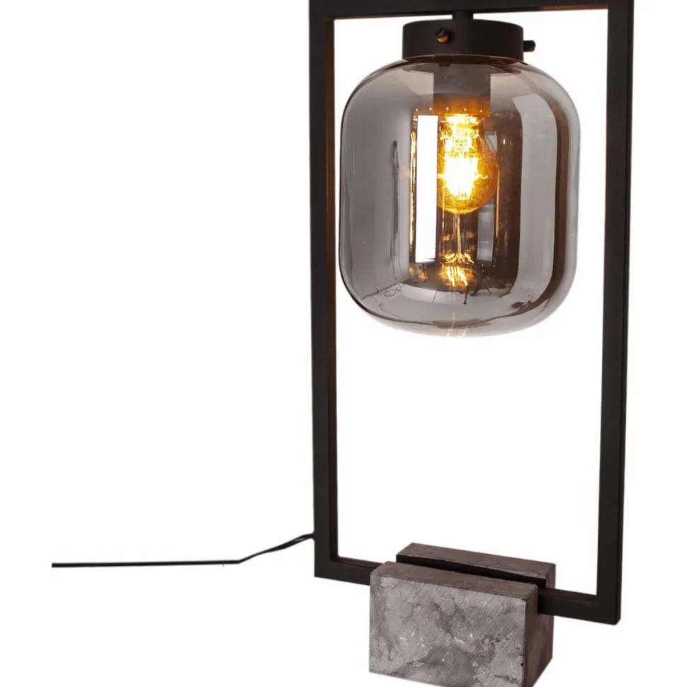Pöytävalaisin Sessak Dixton 52cm savunharmaa