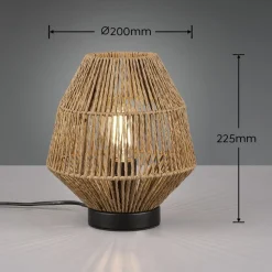 Pöytävalaisin Trio Miki, E27, sisal
