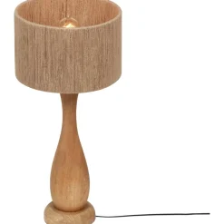 Pöytävalaisin Trio Toba E27 puu/beige