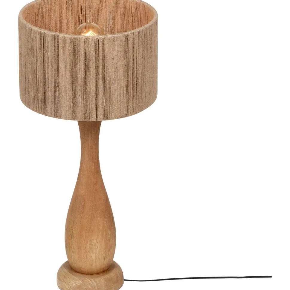 Pöytävalaisin Trio Toba E27 puu/beige