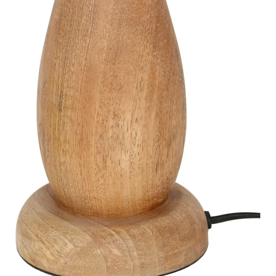 Pöytävalaisin Trio Toba E27 puu/beige