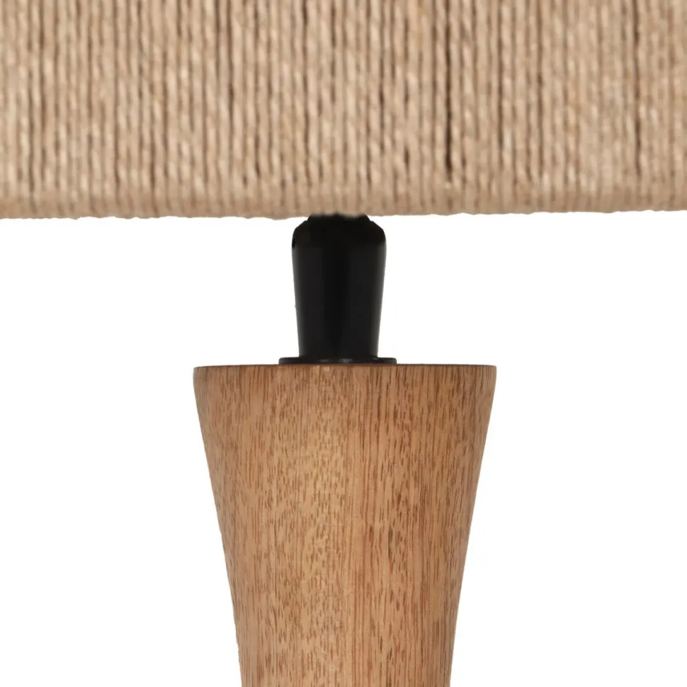 Pöytävalaisin Trio Toba E27 puu/beige