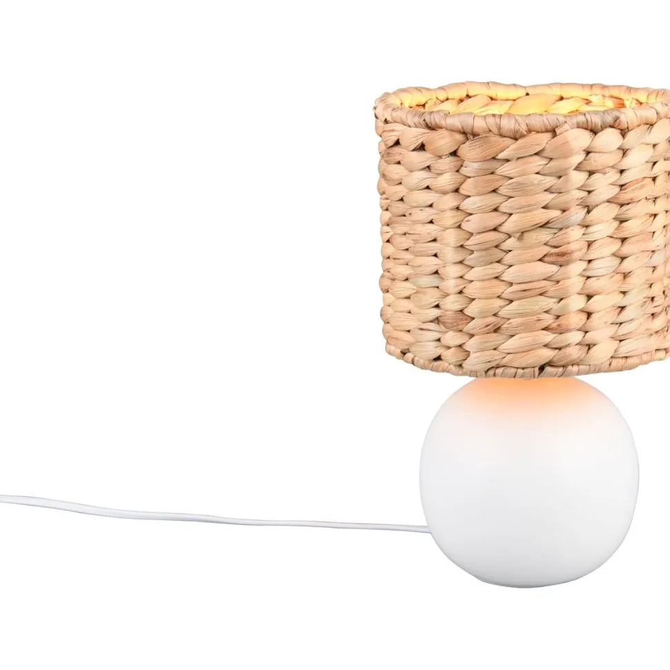 Pöytävalaisin Trio Vina 29cm E27 valkoinen/beige