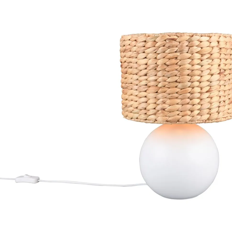 Pöytävalaisin Trio Vina 29cm E27 valkoinen/beige