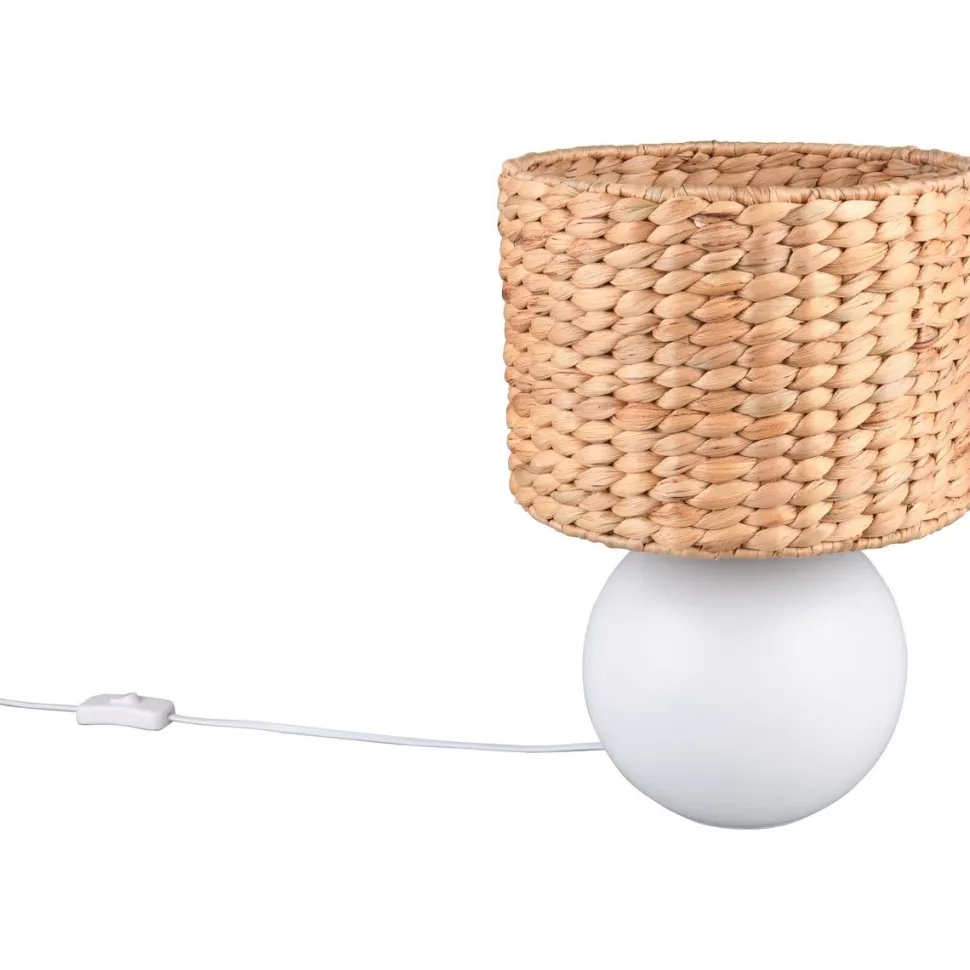 Pöytävalaisin Trio Vina 29cm E27 valkoinen/beige