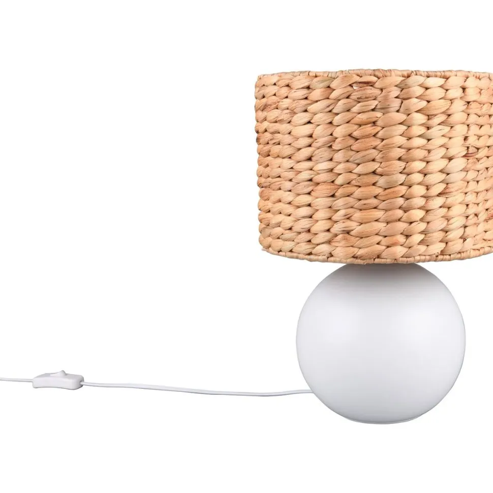 Pöytävalaisin Trio Vina 29cm E27 valkoinen/beige