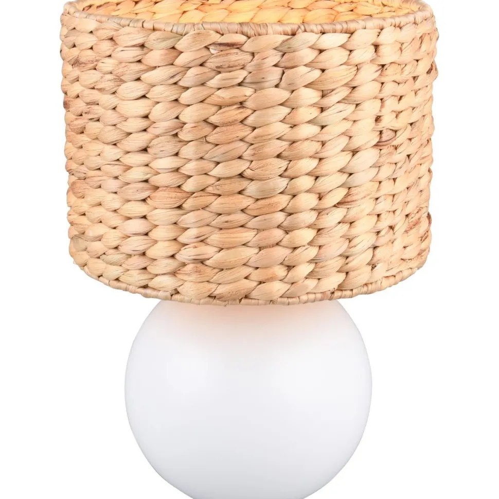 Pöytävalaisin Trio Vina 29cm E27 valkoinen/beige