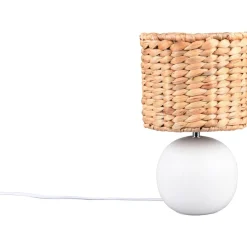 Pöytävalaisin Trio Vina 29cm E27 valkoinen/beige