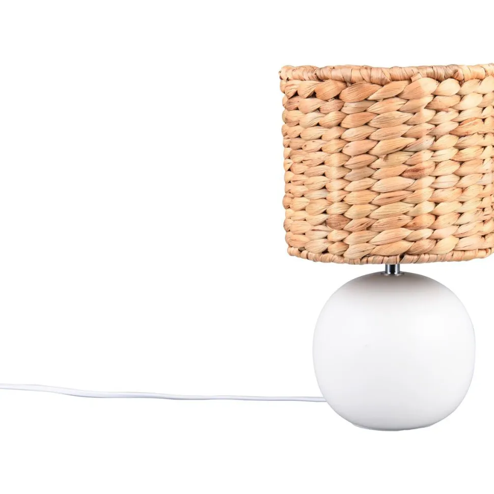 Pöytävalaisin Trio Vina 29cm E27 valkoinen/beige