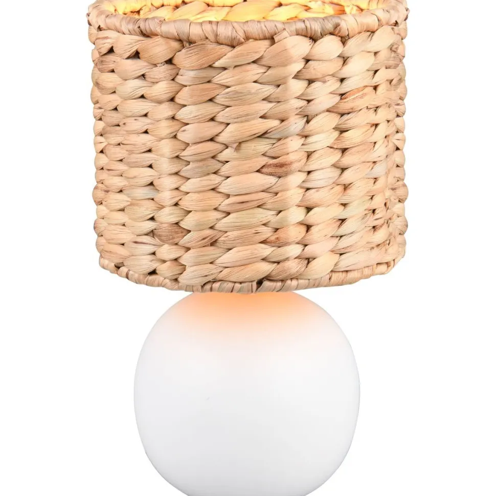 Pöytävalaisin Trio Vina 29cm E27 valkoinen/beige