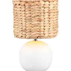 Pöytävalaisin Trio Vina 29cm E27 valkoinen/beige