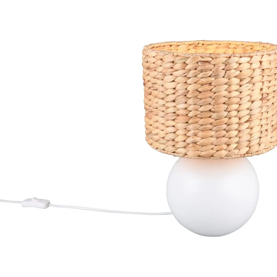 Pöytävalaisin Trio Vina 29cm E27 valkoinen/beige