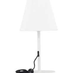 Pöytävalaisin Venture Home Moris, ulkokäyttöön, ø28x52cm, musta/valkoinen