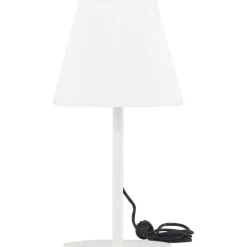 Pöytävalaisin Venture Home Moris, ulkokäyttöön, ø28x52cm, musta/valkoinen