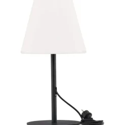 Pöytävalaisin Venture Home Moris, ulkokäyttöön, ø28x52cm, musta/valkoinen