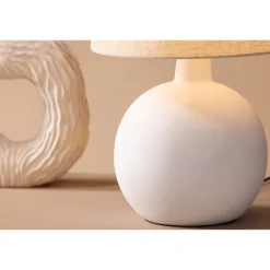 Pöytävalaisin Venture Home Torcello, 32x51cm, valkoinen/beige