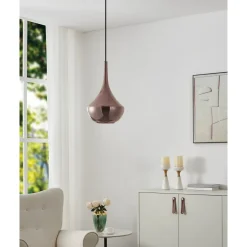Riippuvalaisin Eglo Almoster Ø25cm E27 maks. 28W IP20 musta/kupari