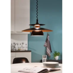 Riippuvalaisin Eglo Brenda Ø43cm musta/kupari