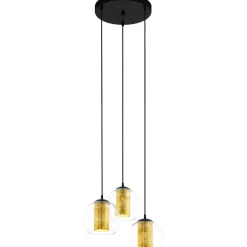Riippuvalaisin Eglo Casaya Andalos Ø30cm 3xE27 maks. 28W/kpl musta/kulta