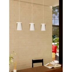 Riippuvalaisin Eglo Chiusello-z LED RGB CCT 3-osainen valkoinen