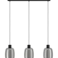 Riippuvalaisin Eglo Molochio-z LED RGB CCT 3-osainen musta