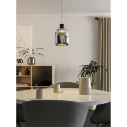 Riippuvalaisin Eglo Molochio-z LED RGB CCT musta