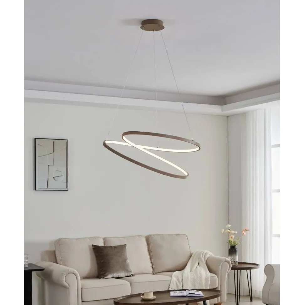 Riippuvalaisin Eglo Ruotale LED Ø55cm hiekka