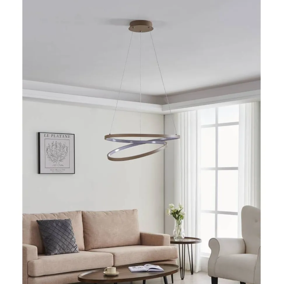 Riippuvalaisin Eglo Ruotale LED Ø55cm hiekka