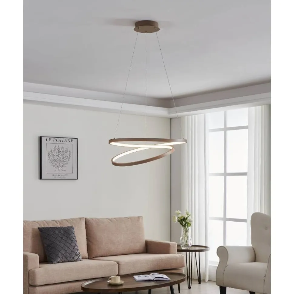 Riippuvalaisin Eglo Ruotale LED Ø55cm hiekka