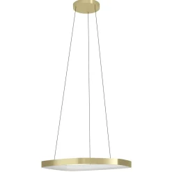 Riippuvalaisin Eglo Vallerosa, Ø58cm, LED, 25.2W, IP20, messinki/valkoinen