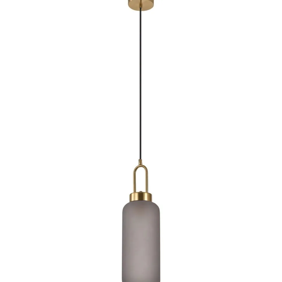 Riippuvalaisin House Nordic Luton Cylinder, Ø13cm, messinki/matta savulasi