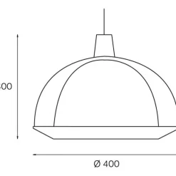 Riippuvalaisin Innolux Kuplat Ø 400x300 mm kirkas